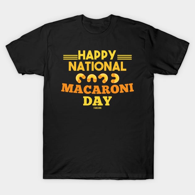 National Day Macaroni pasta Italy T-Shirt by fansinn